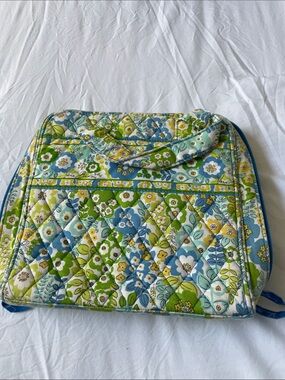 Vera Bradley Quilted Floral Tech Bag in Blue, Green & Yellow